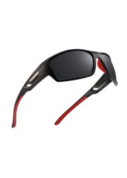 PUKCLAR Polarized Sports Sunglasses for Men Women Driving Sunglasses Cycling Running Fishing Goggles Unbreakable Frame