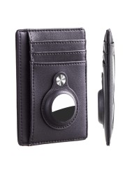 Hawanik Slim Minimalist Front Pocket Air Tag Wallet with Builtin Case Holder for AirTag