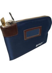 Waterproof Cash Bag with Lock and 2 Keys, 11 x 8.6 Inches, Canvas Documents Bag, Money Bank Deposit Bag with Zipper, Durable Leatherette Money Cash Coin Check Wallet Pouch for Men &amp; Women