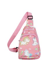 ANKOMINA Small Sling Bag for Kids Cute Cartoon Crossbody Shoulder Bag Chest Bag Fanny Pack for Outdoor,Travel,Hiking