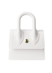 Crossbody Bag Mini Toddler Purse with Signle Handle for Little Girl Kids Cute Handbags Shoulder Messenger Bag (White)