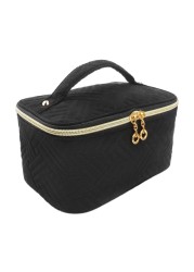Miruchertter Travel Toiletry Bag Makeup Bag Large Capacity Make Up Organizer Case Portable Cosmetic Travel Bag Wide-open Pouch Purse Travel Essentials Ideal for Women, Black