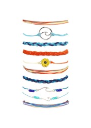 HUASAI Wave Anklet Bracelet for Women