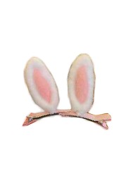 JustMyDress Easter Bunny Hair Clips Hairpins with Glitter Rabbit Ears Baby Girls HairClip JHE14 D1Pink 1 Count Pack of 1