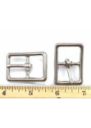 Dangerous Threads Center BAR Buckle Buckles 34 Nickel Finish 16 Pieces