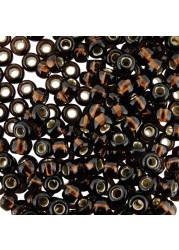 Miyuki Round Rocaille Seed Beads Size 60 20gm Silver Lined SL Dark Topaz