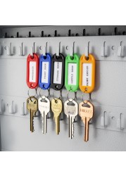 Barska MultiPurpose Key Tags with WriteOn Labels Ring Holders 100 Colored Tags