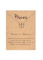 Pisces Zodiac Necklaces for Women Adults Pisces Constellation Necklace Gold Pisces Pendant Necklace Gift for Women Zodiac Pisces Gifts Piceses Necklace Horoscope Necklaces
