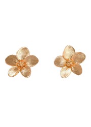 The golden flower Earrings Romantic Boho Gold Chic Wild Flower Statement Earrings for Women Wedding Party Jewelry-The golden flower