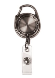 Cosco MyID Carabiner Reel for ID Badge Holders Key Cards and ID Cards Pewter Style 075031
