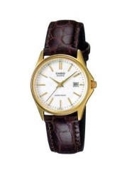 Casio - Women&#39;s Leather Analog Quartz Watch LTP-1183Q-7ADF
