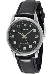 Casio Watch For Men Black Dial Leather Band - MTP-V001L-1BUDF
