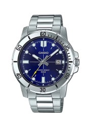 Casio Men&#39;s Enticer Water Resistant Stainless Steel Analog Watch MTP-VD01D-2EVUDF