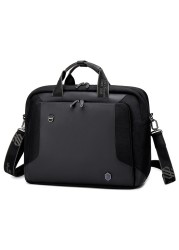 Arctic Hunter Shoulder Laptop Bag Anti-theft 15.6 Inch Laptop Compartmented Messager Bag with Adjustable Shoulder Strap for Men and Women GW0004 Black
