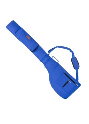 AKOZLIN Golf Carry Bag 8-10 Golf Clubs Lightweight Foldable Travel Golf Case with Strap Waterproof Sunday Bag Blue