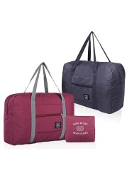 2 Pack Travel Duffle Bag, For Spirit Airlines Personal Item Bag,Travel Duffel Bag Weekender Bags Underseat (Lightweight Foldable) Carry-on Luggage for Women and Girls (Red &amp; Dark Blue)