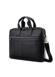 Samsonite Classic Leather Slim Brief, Black, One Size