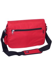 Everest Luggage Casual Messenger Briefcase, Red, Red, One Size