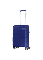 American Tourister Litevlo Double Wheels Spinner Expandable Hard Trolley Navy 55cm