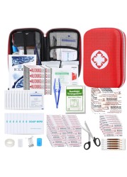 276PCS First Aid Kit Home Car Camping Hiking Emergency Supplies Small Compact Lovely Bag for School Outdoor Basic Outdoor Essentials Survival Kit for Travel AMORNING
