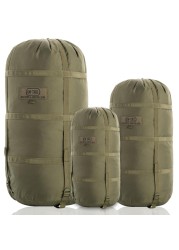 MTac Sleeping Bag Compression Stuff Sack Military Water Resistant Compression Bag Lightweight Nylon Compression Sack 12 Liters for Travel Camping Hiking Outdoor M 12 liters Olive