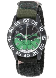 Marvel Kids&#39; Plastic Time Teacher Analog Quartz Nylon Strap Watch