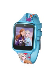 Accutime Kids Disney Frozen Anna Elsa Turquoise Educational Touchscreen Smart Watch Toy for Girls, Boys, Toddlers - Selfie Cam, Learning Games, Alarm, Calculator, Pedometer &amp; More (Model: FZN4587AZ)