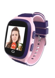 4G Kids Smart Watch with GPS Tracker for Girls Age 3-15, SOS, Safe Cell Phone,Calling, Voice &amp; Video Chat, Alarm, Pedometer, Camera, Touch Screen, Birthday Gifts for Kids(Excluding SIM Card)