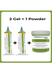 Advion Pack Of 2 Cockroach Gel Bait 30g With Cockroach Powder 100g Outdoor &amp; Indoor Use With Syringe Applicator