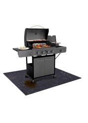 UBeesize 36x30 inch Under Grill Mat,Fireproof Mats for under grill,Grill mats for outdoor grill deck protector,BBQ Mat for Under BBQ,Waterproof,oil-proof and Flame Retardant,Reusable