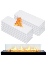 Pangda 12 Pcs 8x2.4 in Tabletop Fire Pit Ceramic Wool Wick Bioethanol Fuel Table Top Bowl to Extend Burning Time Firepit Sponge Ceramic Fiber Insulation Cotton Core for Rubbing Alcohol