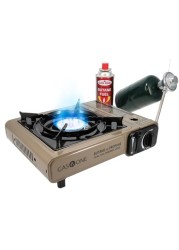 Gas One GS-3400P Propane or Butane Stove Dual Fuel Stove Portable Camping Stove - Patented - with Carrying Case Great for Emergency Preparedness Kit
