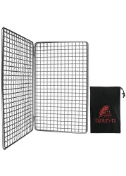DZRZVDThe Bushcraft Foldable Backpackers Grill GrateWelded Stainless Steel Mesh Upgrade Camping Fire Rated1496X126