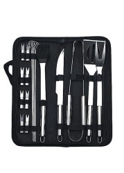 OOX 20pc BBQ Grill Tool Set Professional BBQ Accessories Set for Outdoor Cooking Camping Grilling Smoking