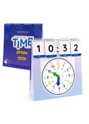 SPARK INNOVATIONS Learning Clock Teach Telling The Time Homeschool and Classroom Teaching Resources Educational Supplies Interactive Digital and Analog Clock Activity Set for Home and School