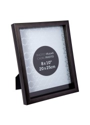 Truu Design Shiny Decorative PS, 8 x 10 inches, Gun Beautiful Metallic Photo Frame, 8&quot; x 10&quot;,65086DC-GU