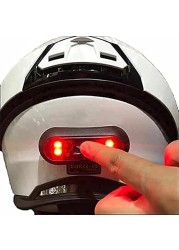 VERSATTA LED Motorcycle Helmet Light, Bike Bicycle Rear Red Safety Light, Helmet Light, Warning Bike Tail Lights, Helmet Light for Night Riding with USB Chargeable Cable