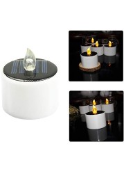 Generic - 1pcs Solar Powered LED Candles Flameless Electronic Solar LED Tea Lights Lamp