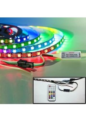 Fitto 16 Color LED Strip Lights with Remote Control, 5M Flexible RGB LED Light Strip for Home Decoration, Party, and Mood Lighting, Easy Installation and Energy Efficient