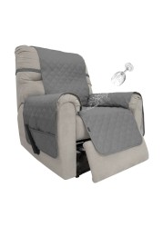 Easy-Going Sofa Slipcover Waterproof Recliner Chair Cover Non-Slip Fabric Couch Cover for Living Room Washable Furniture Protector for Pets Kids Children Dog Cat (Recliner, Gray), 23