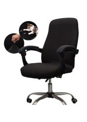 Melaluxe Office Chair Cover Universal Stretch Desk Chair Cover Computer Chair Slipcovers Size L Black