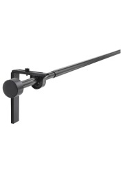 Curtain Rod Combination Black 120-210cm