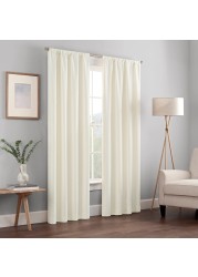 ECLIPSE Kendall Modern Blackout Thermal Rod Pocket Window Curtain for Bedroom or Living Room 1 Panel 42 X 63 Ivory