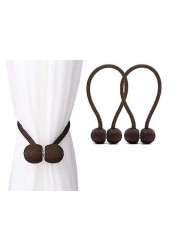Deals For Less - Magnetic Tieback , Curtain Holder , Brown Color