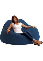 Comfy Seude Bean Bag Cover - Blue