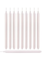 OSHADOW 1/2 Inch Taper Candles Thin 8&quot; Lenght- 1/2 Inch Candles Diameter - Skinny Taper Candles - Skinny Candlesticks - White Candlesticks - Thin Candlesticks 1/2 - Candle Sticks White Candles