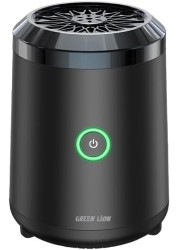 Green Lion Mini Bakhour 2nd Version Incense Burner, Automatic Shut Off, 2000mAh Capacity With Type C Charging Port, Portable OUD Burner For Your Room (Black)