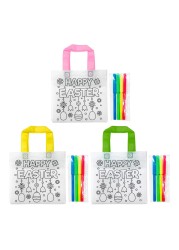 Easter DIY Painting Bags Assorted 20.5x19.8cm