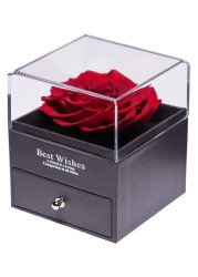 Generic Eternal Rose Gift Box, Handmade Fresh Preserved Rose Gift For Her On Birthday,Christmas,Mother&#39;s Day,Valentine&#39;s Day (Necklace Not Included)