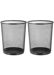 LAVISH 2 Pcs Steel Round Mesh Wastebasket Recyling Bin,Rubbish Paper Trash Can Size-26.5x22x28.5CMfor Bathroom, Bedroom, Office
